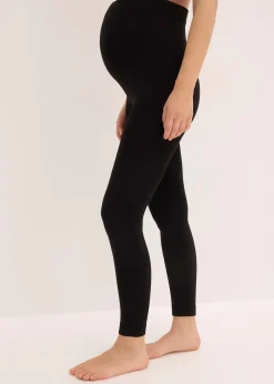 bonprix Legging de grossesse en polaire thermique 140den|Femme Lingerie Thermo|Maternité