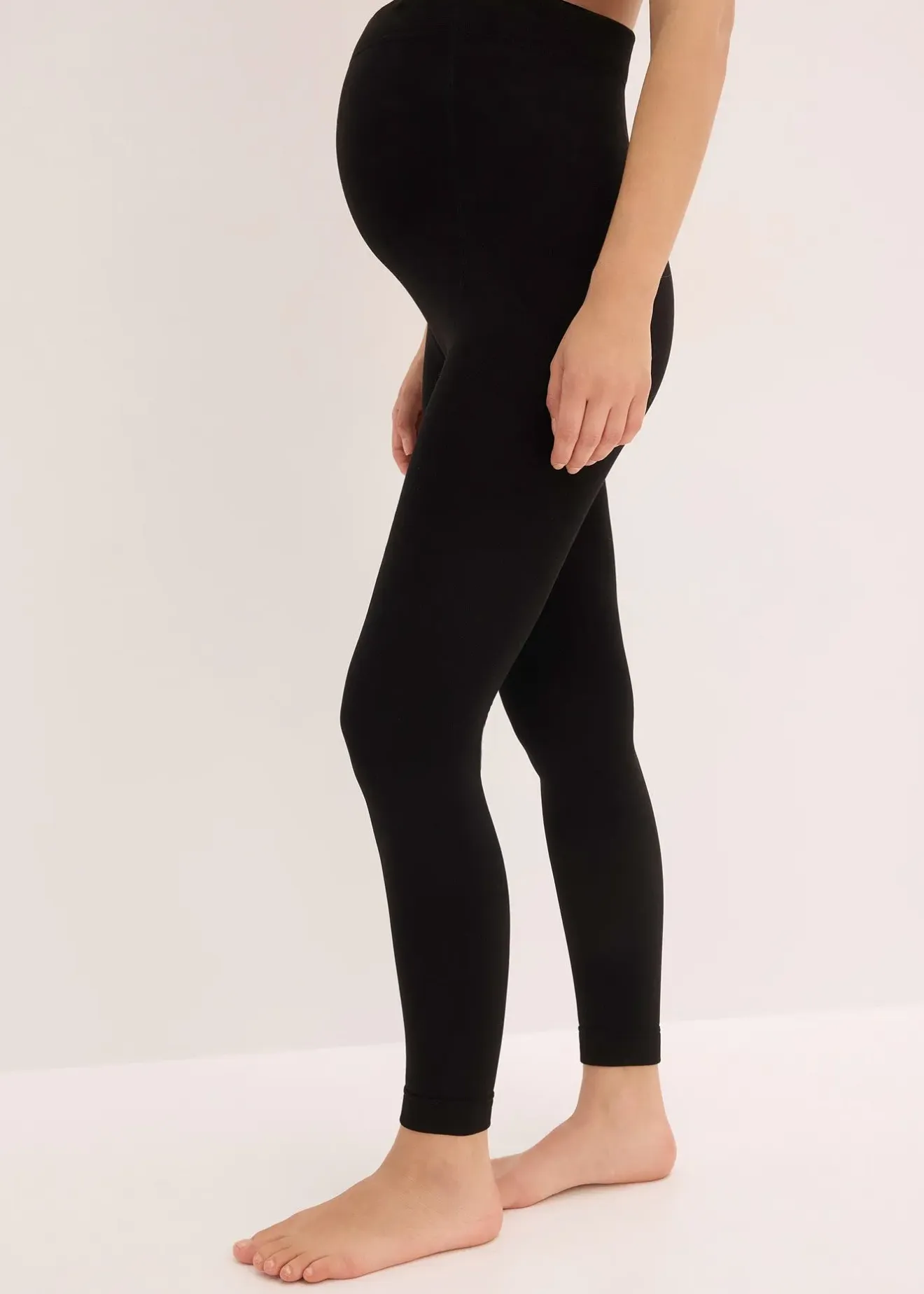 bonprix Legging de grossesse en polaire thermique 140den|Femme Lingerie Thermo|Maternité