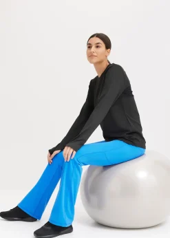 bonprix Legging de sport évasé et confortable avec poche portable, séchage rapide|Femme Vêtements De Sport|Pantalons
