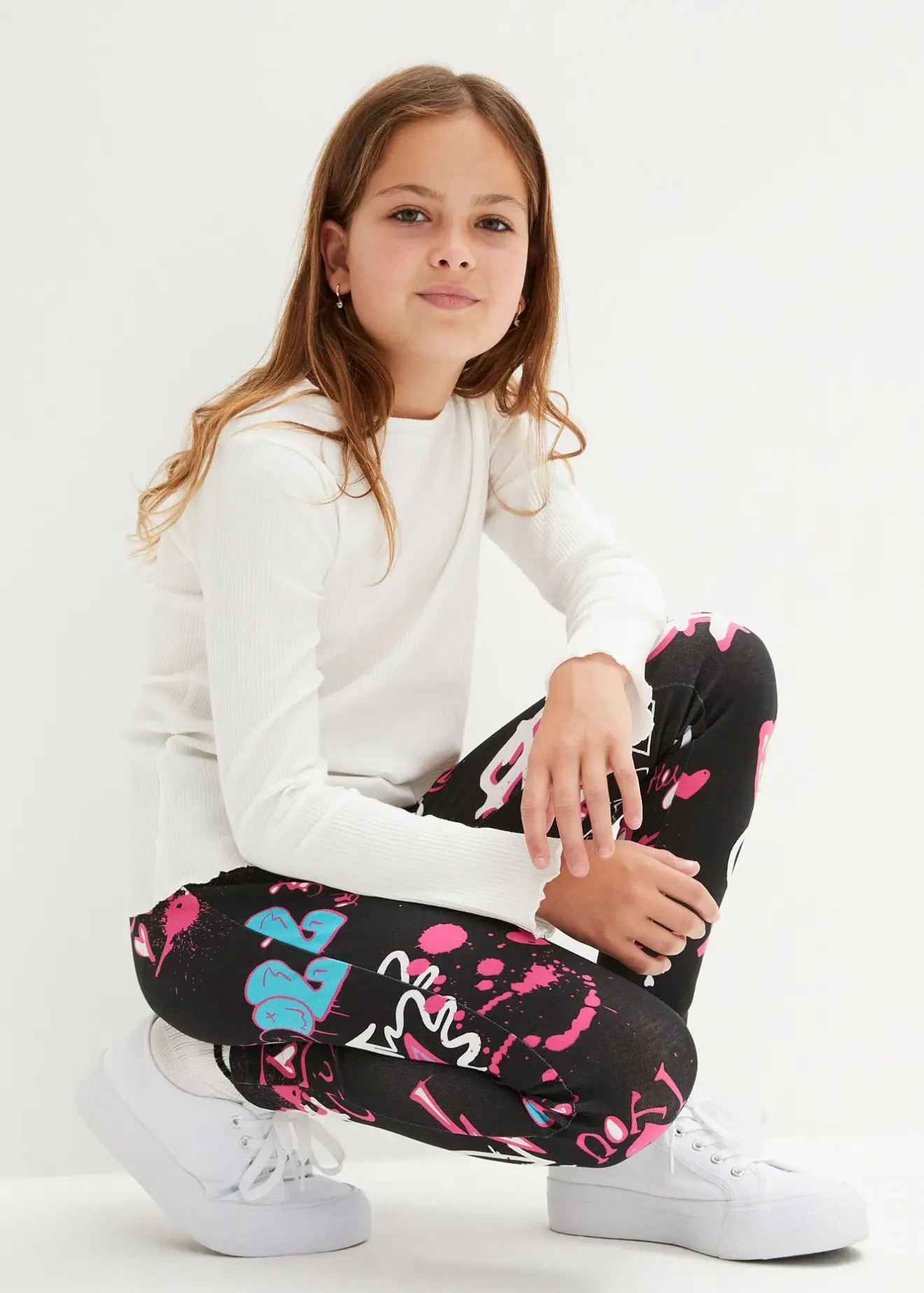 Enfant bonprix Vêtements Enfant|Filles 9-16 Ans·Pantalons & Leggings|Legging en coton extensible