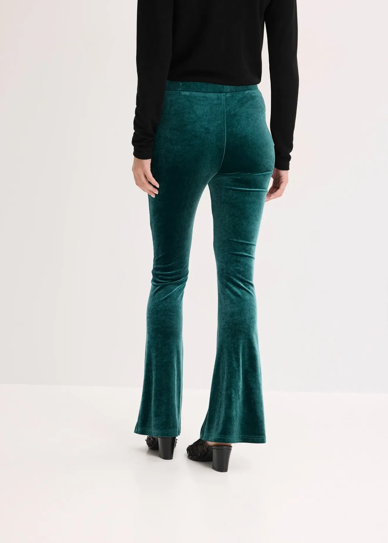bonprix Legging en velours doux|Femme Pantalons