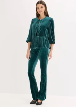 bonprix Legging en velours doux|Femme Pantalons