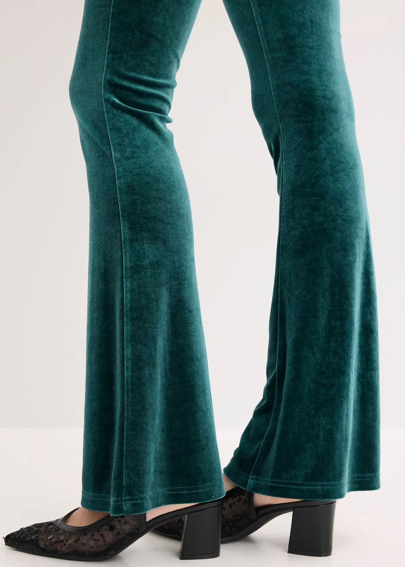 bonprix Legging en velours doux|Femme Pantalons