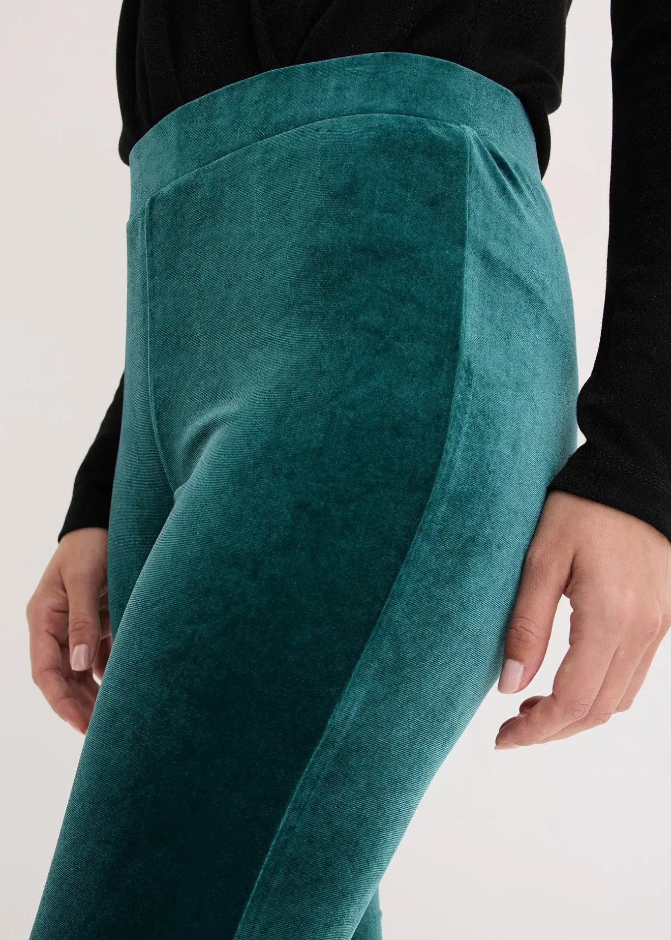 bonprix Legging en velours doux|Femme Pantalons