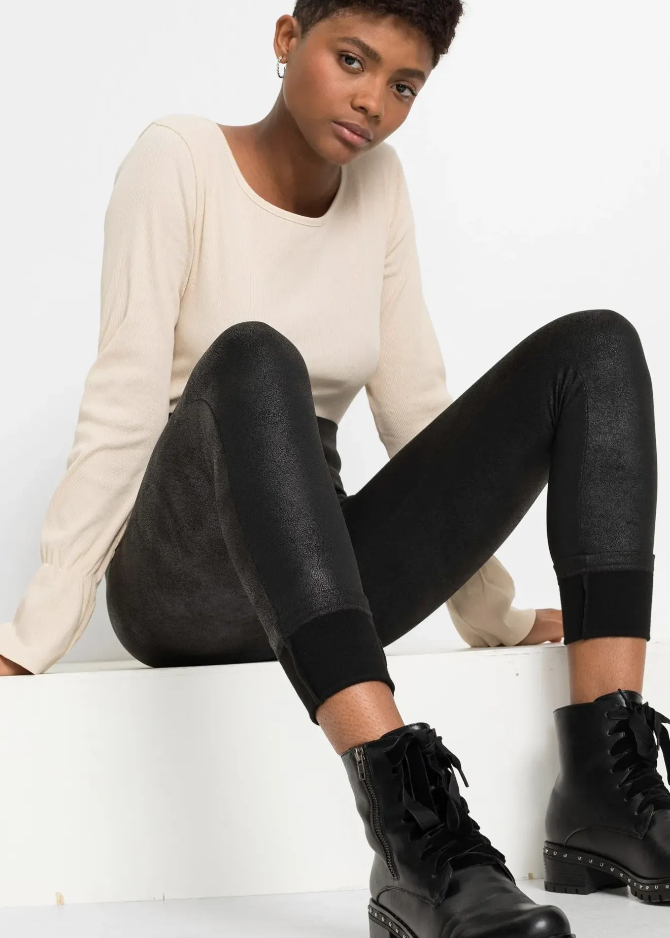 Femme bonprix Vêtements Thermiques|Pantalons|Legging thermique enduit