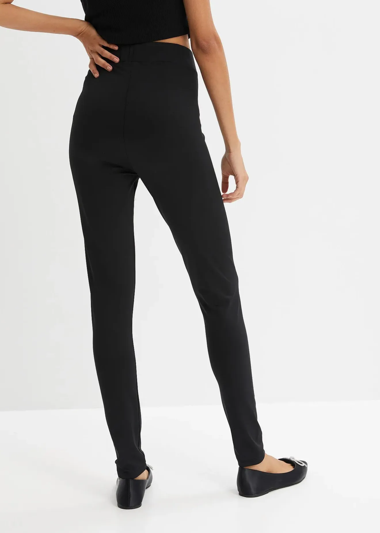 Femme bonprix Vêtements Thermiques|Pantalons|Legging thermique taille haute à large ceinture élastiquée