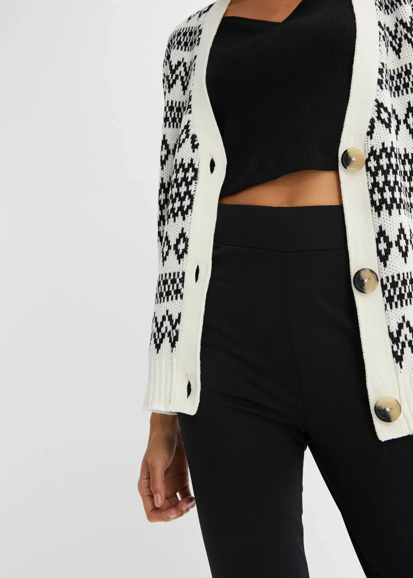 Femme bonprix Vêtements Thermiques|Pantalons|Legging thermique taille haute à large ceinture élastiquée