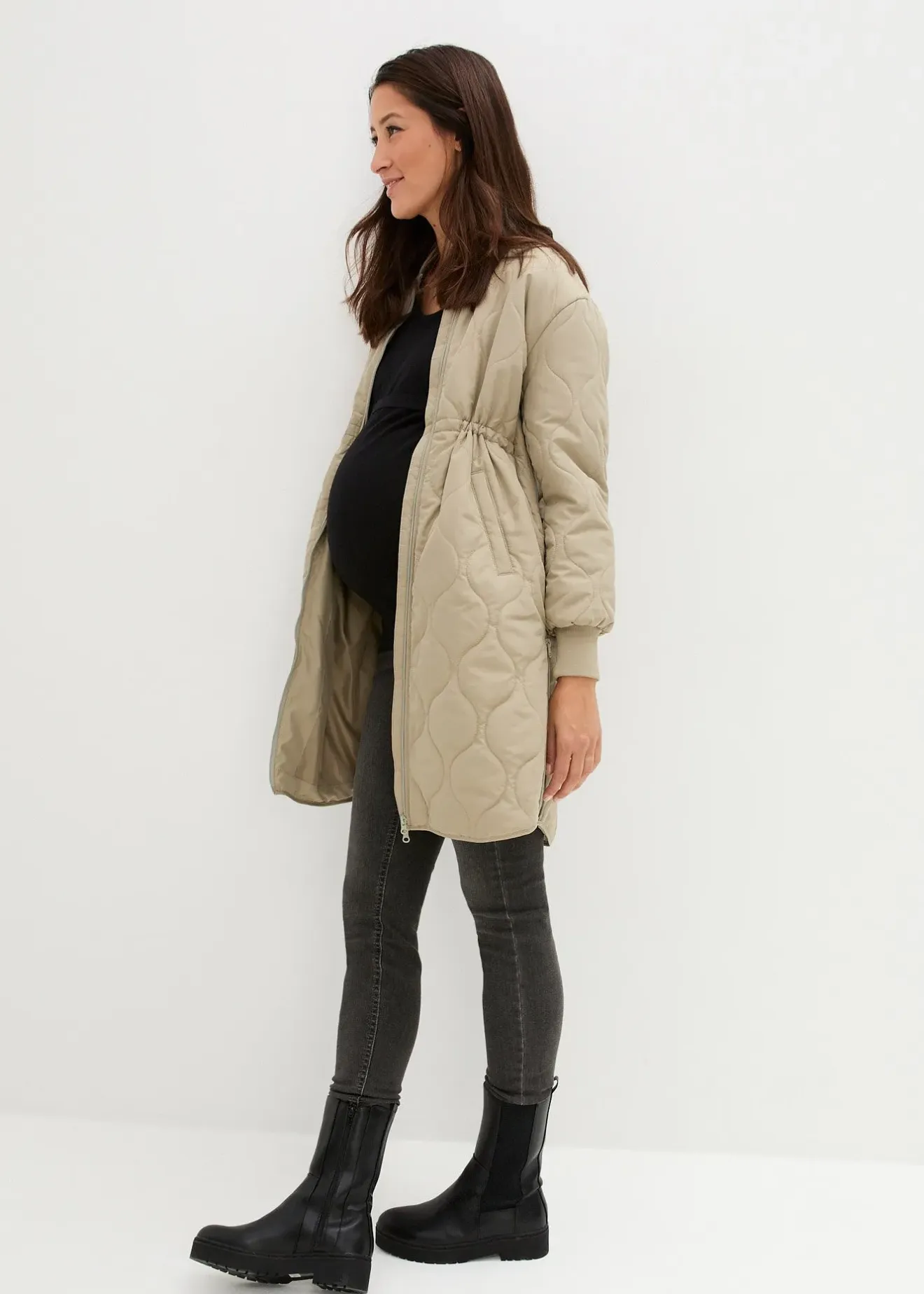 bonprix Léger manteau de grossesse 3en1 avec fonction de portage|Femme Femme Enceinte