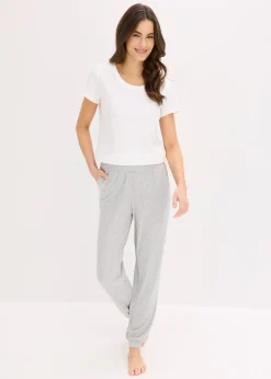 bonprix Léger pantalon d’intérieur en matière côtelée|Femme Homewear|Lingerie Nuit