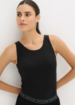 bonprix Long débardeur côtelé sans coutures|Femme Vêtements De Sport|T-Shirts & Tops