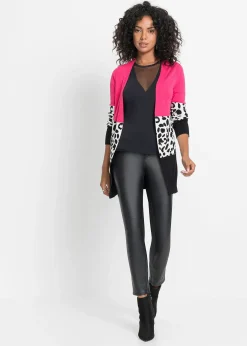 bonprix Long gilet en maille côtelée|Femme Pulls & Gilets|Maille