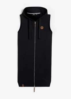 bonprix Long gilet sweat sans manches|Femme Sweats|Vestes & Manteaux