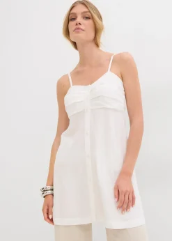 bonprix Longue blouse sans manches en viscose|Femme Chemisiers