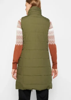 bonprix Longue doudoune sans manches à col montant|Femme Vestes & Manteaux