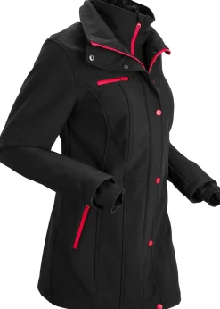 bonprix Longue parka en softshell extensible et déperlant|Femme Vestes & Manteaux