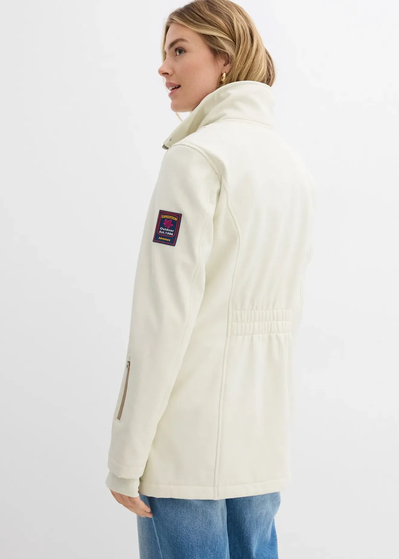 bonprix Longue parka en softshell extensible et déperlant|Femme Vestes & Manteaux