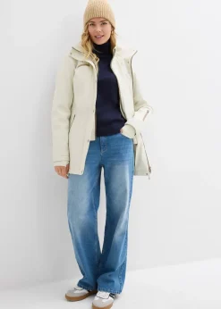 bonprix Longue parka en softshell extensible et déperlant|Femme Vestes & Manteaux