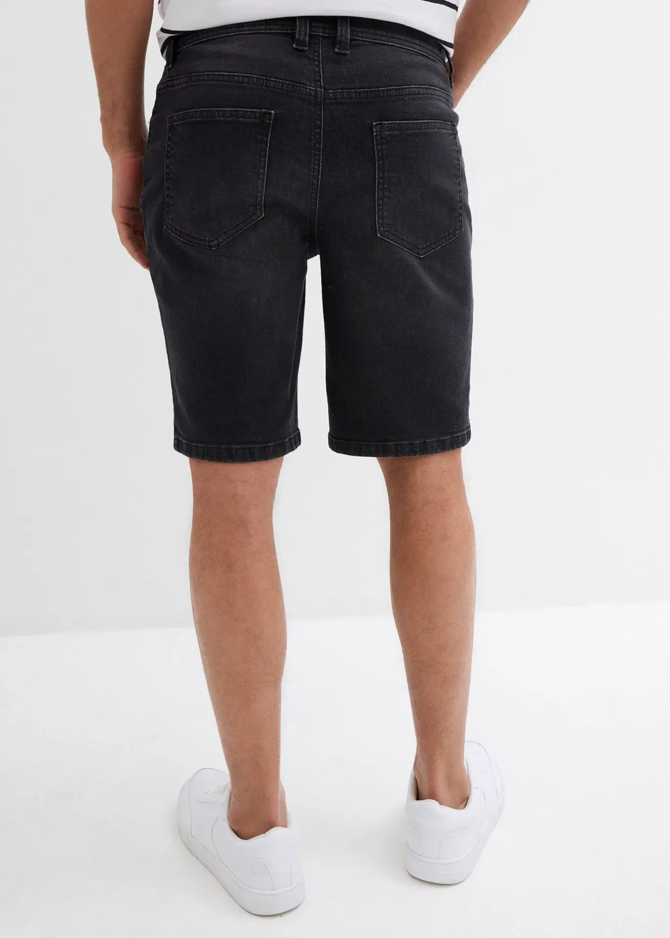 Homme bonprix Shorts|Jeans|Lot de 2 bermudas en jean extensible, regular