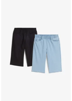 bonprix Lot de 2 bermudas extensibles|Femme Shorts