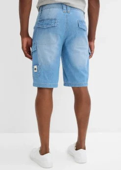 Homme bonprix Shorts|Jeans|Lot de 2 bermudas loose en denim léger 100% coton