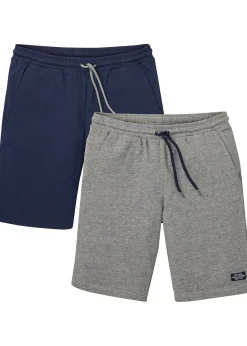 bonprix Lot de 2 bermudas sweat|Homme Shorts|Vêtements De Sport