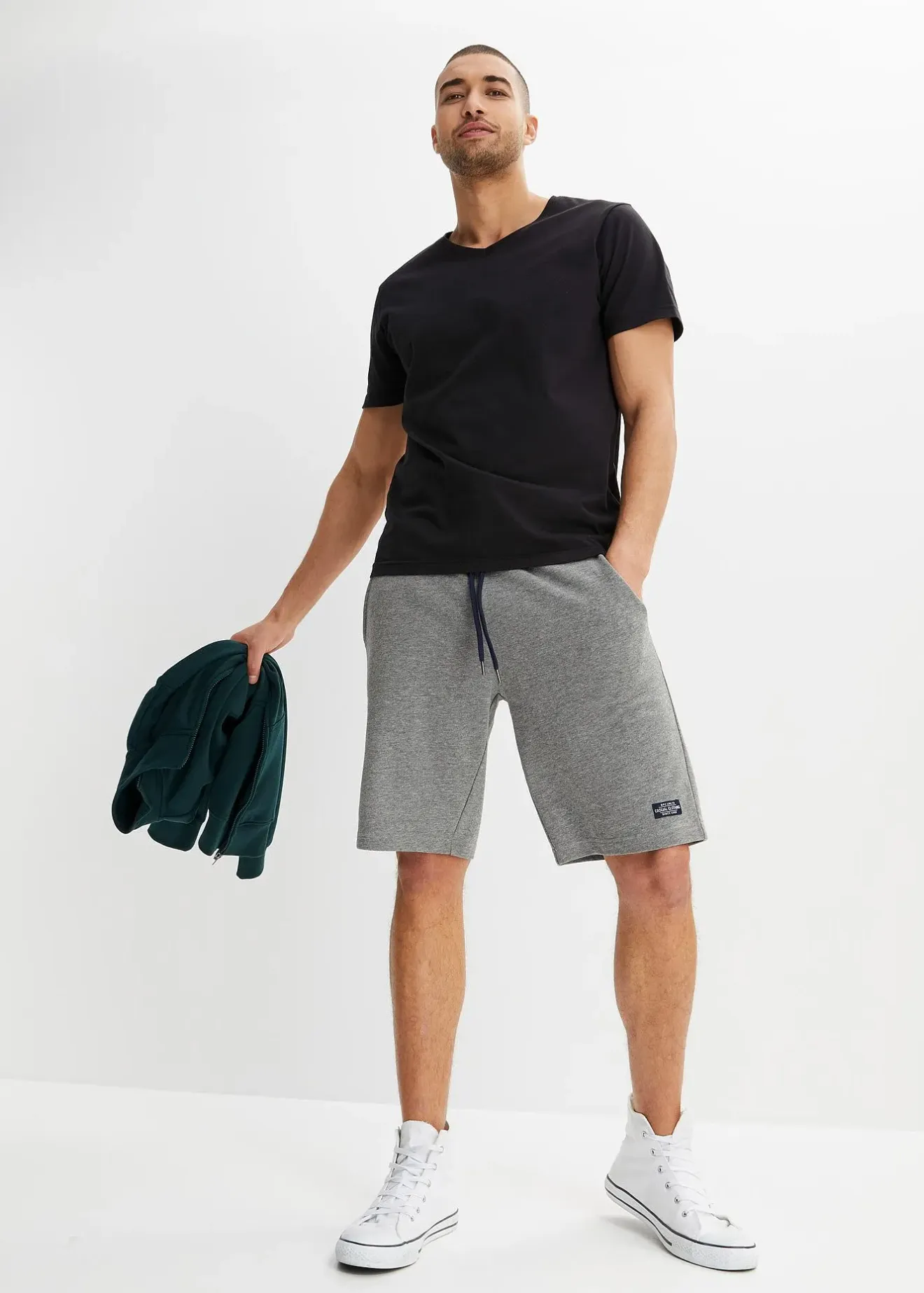 bonprix Lot de 2 bermudas sweat|Homme Shorts|Vêtements De Sport