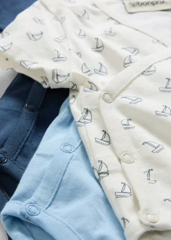 bonprix Lot de 3 bodies bébé croisés manches courtes, 100% coton|Enfant Vêtements Enfant|Lot De 2 Articles Et Plus