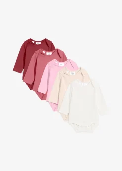bonprix Lot de 5 bodies bébé manches longues 100% coton|Enfant Vêtements Enfant|Lot De 2 Articles Et Plus