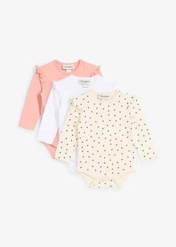 Enfant bonprix Vêtements Enfant|Lot De 2 Articles Et Plus|Lot de 3 bodies bébé volantés 100% coton
