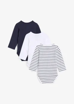 Enfant bonprix Vêtements Enfant|Lot De 2 Articles Et Plus|Lot de 3 bodys bébé style portefeuille, manches longues