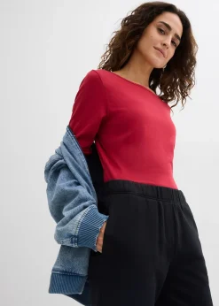 bonprix Lot de 2 bodys manches longues|Femme Basiques|T-Shirts & Tops