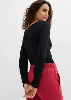 Femme bonprix Basiques|T-Shirts & Tops|Lot de 2 bodys manches longues