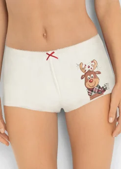 bonprix Lot de 4 boxers|Femme Lingerie Coton|Bas