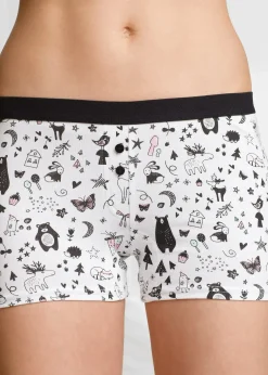 Femme bonprix Bas|Lingerie Coton|Lot de 4 boxers femme