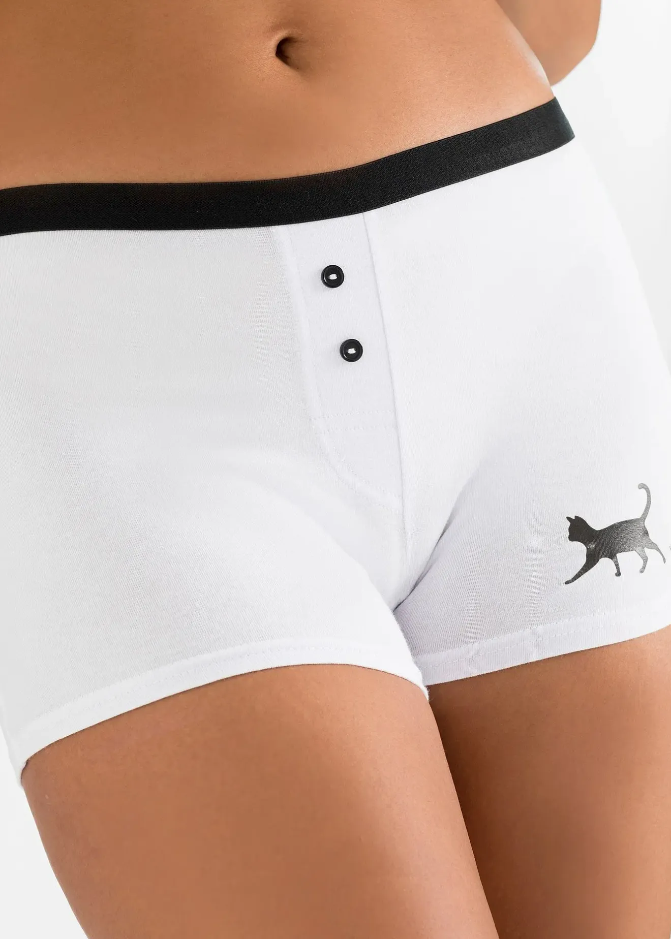 Femme bonprix Lingerie Coton|Bas|Lot de 4 boxers femme