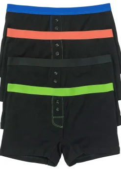 Femme bonprix Lingerie Coton|Bas|Lot de 4 boxers femme