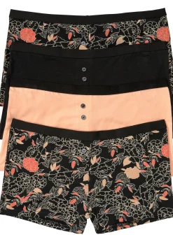 Femme bonprix Lingerie Coton|Bas|Lot de 4 boxers femme