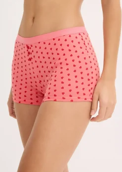 Femme bonprix Lingerie Coton|Bas|Lot de 4 boxers femme