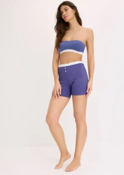 Femme bonprix Lingerie Coton|Bas|Lot de 4 boxers femme coton mi-longs