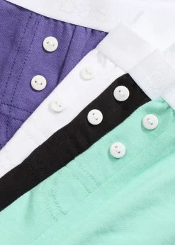 Femme bonprix Lingerie Coton|Bas|Lot de 4 boxers femme coton mi-longs