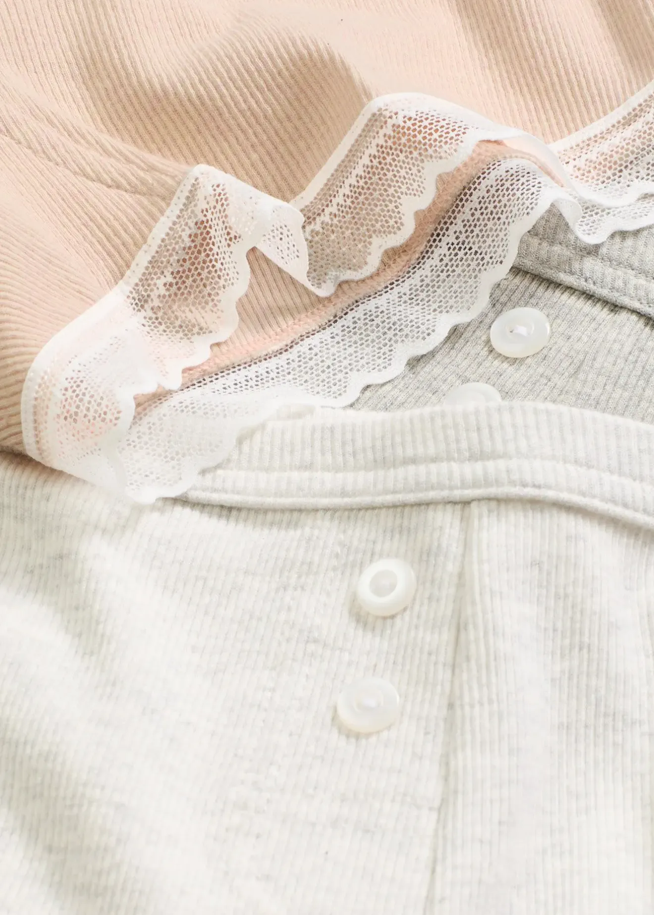 Femme bonprix Lingerie Coton|Bas|Lot de 4 boxers femme côtelés avec dentelle