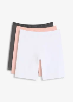 Femme bonprix Lingerie Coton|Bas|Lot de 3 boxers femme longs en coton extensible