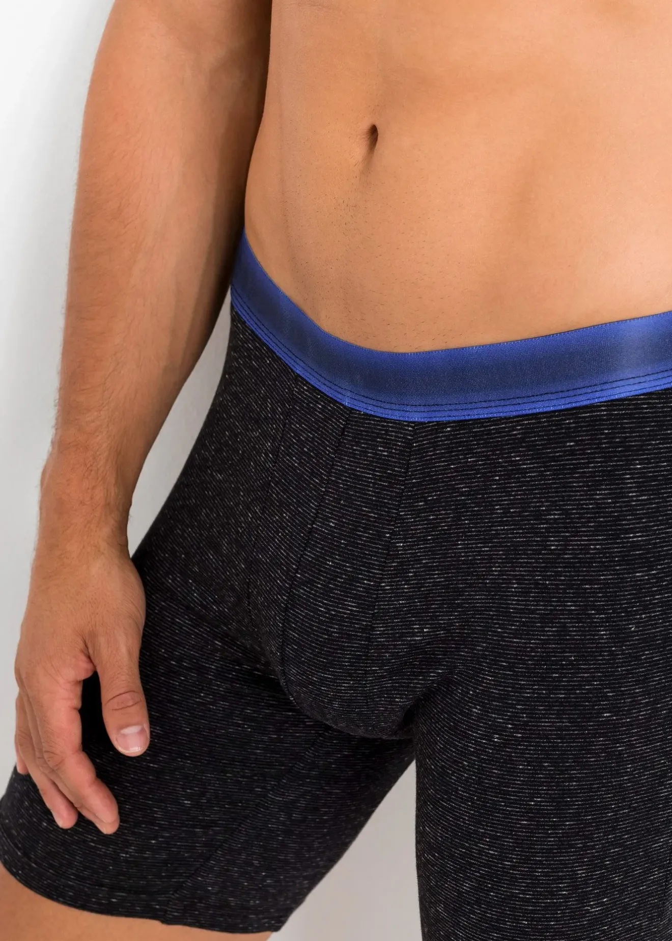 Homme bonprix Caleçons|Sous-Vêtements|Lot de 2 boxers longs coton