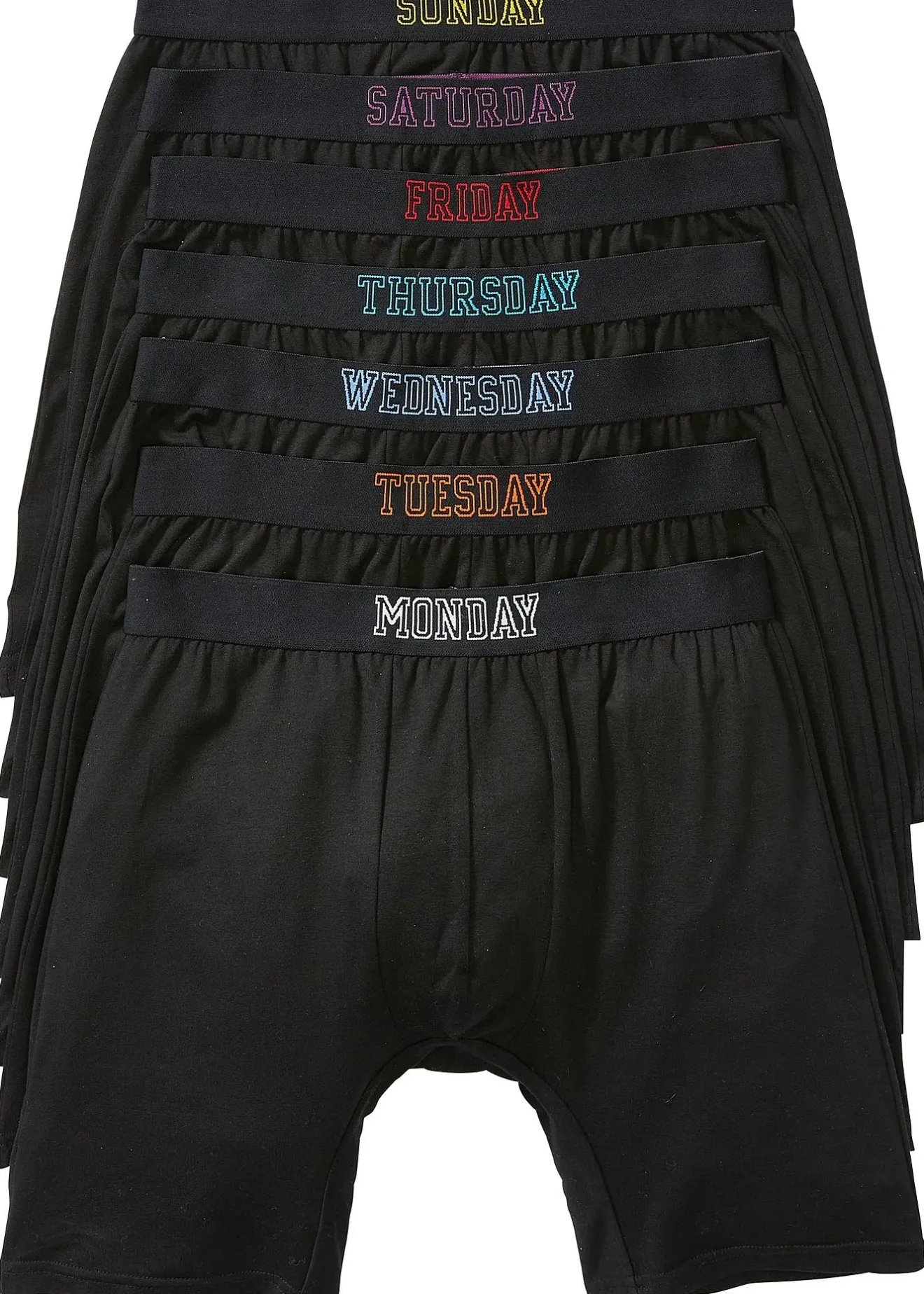 Homme bonprix Caleçons|Sous-Vêtements|Lot de 7 boxers longs coton