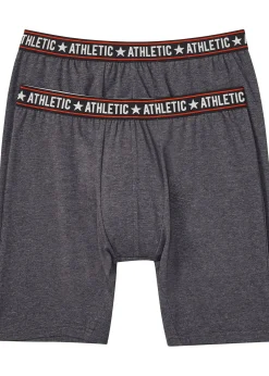 bonprix Lot de 2 boxers longs coton|Homme Caleçons|Sous-Vêtements