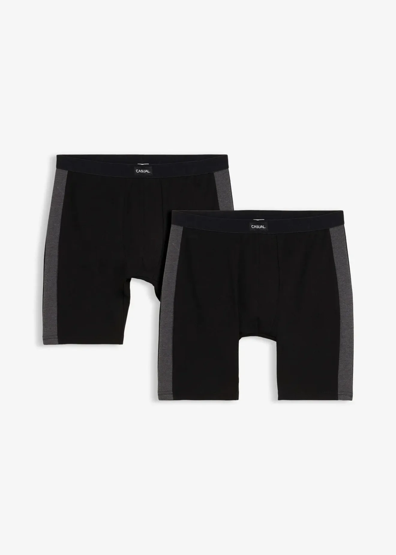 Homme bonprix Caleçons|Sous-Vêtements|Lot de 2 boxers longs coton