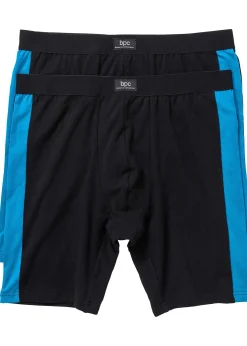 bonprix Lot de 2 boxers longs coton|Homme Caleçons|Sous-Vêtements