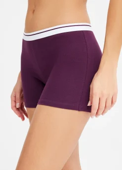 bonprix Lot de 4 boxers mi-longs coton|Femme Lingerie Coton|Bas