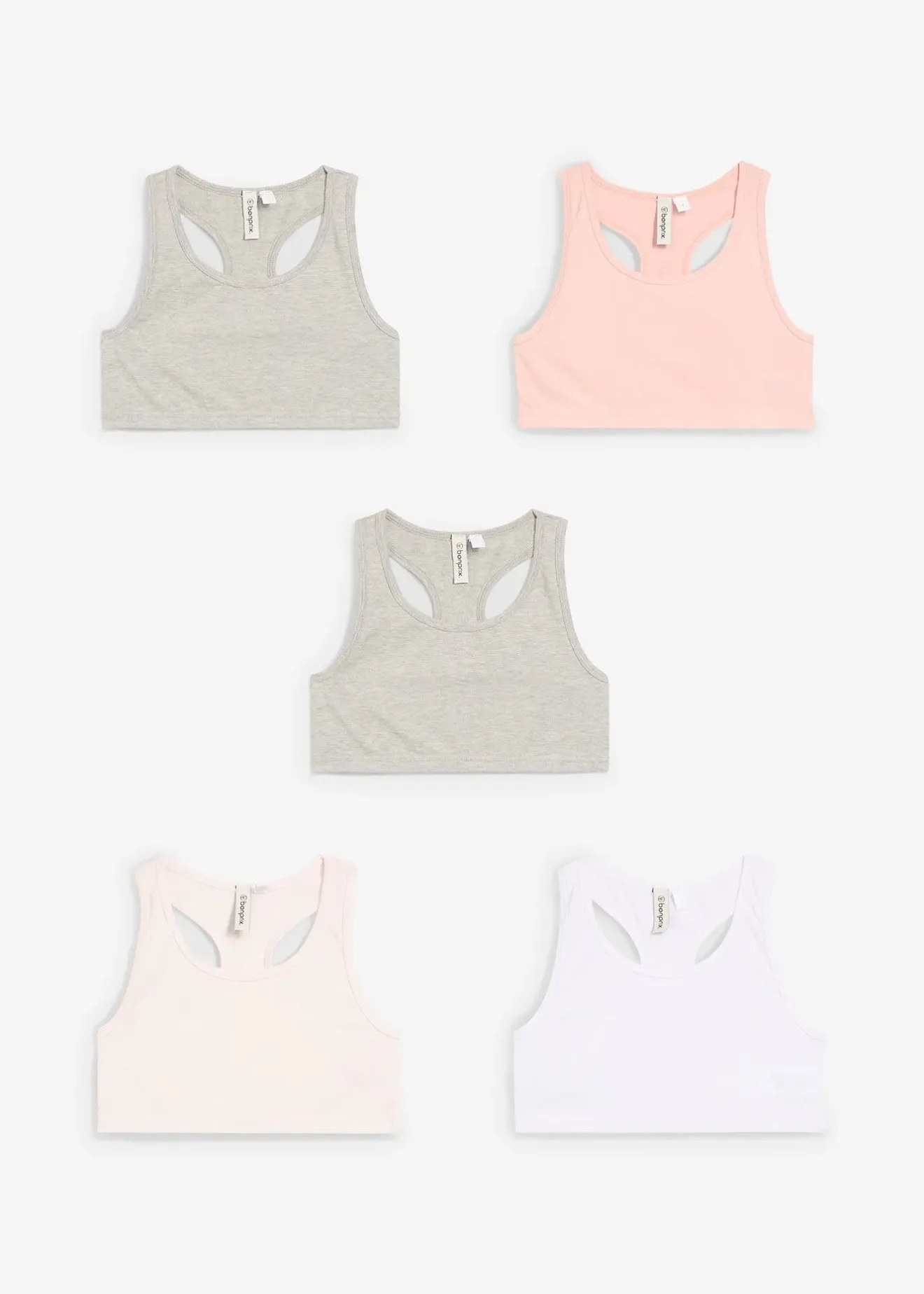 bonprix Lot de 5 brassières avec coton doux|Enfant Vêtements Enfant|Lot De 2 Articles Et Plus