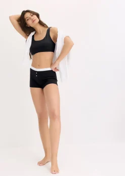 bonprix Lot de 3 brassières coton extensible|Femme Sous-Vêtements Sport|Lingerie Coton